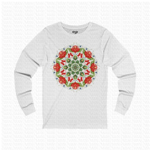 Long Sleeve Tee with Ukrainian national ornament