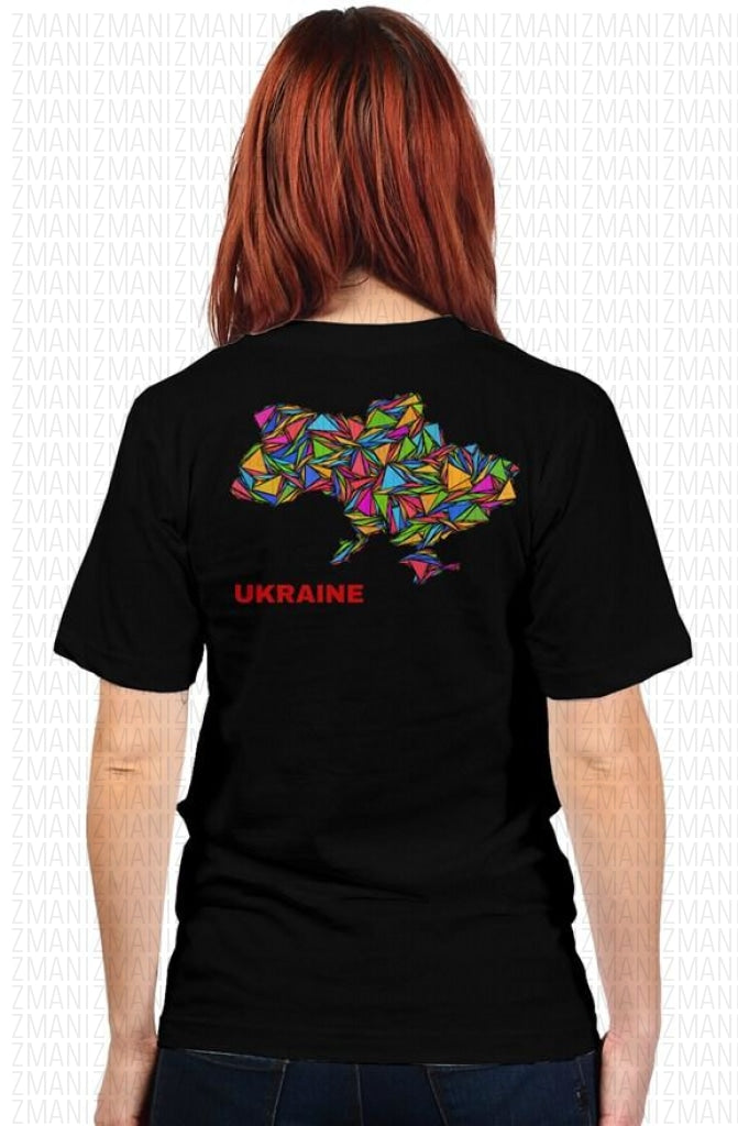 T-shirt with map of Ukraine