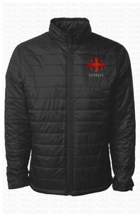 Puff Jacket with embroidered Georgian flag 