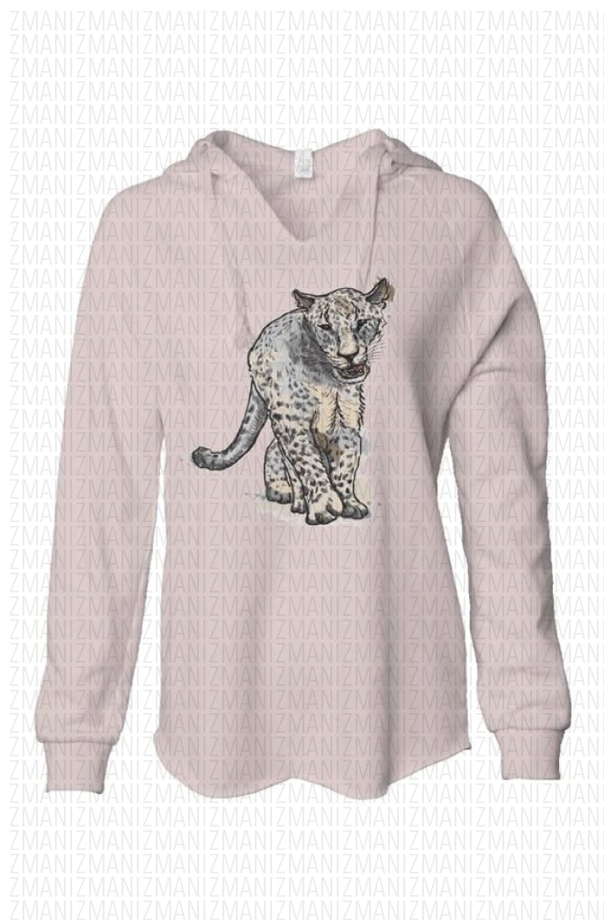 women’s hooded pullover with Georgian painting