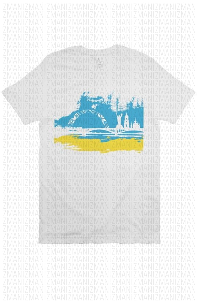 T-shirt with Ukrainian capital's skyline