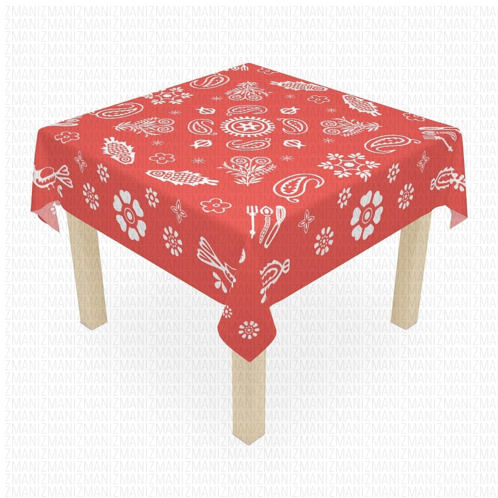 Table Cloth Traditional Red
