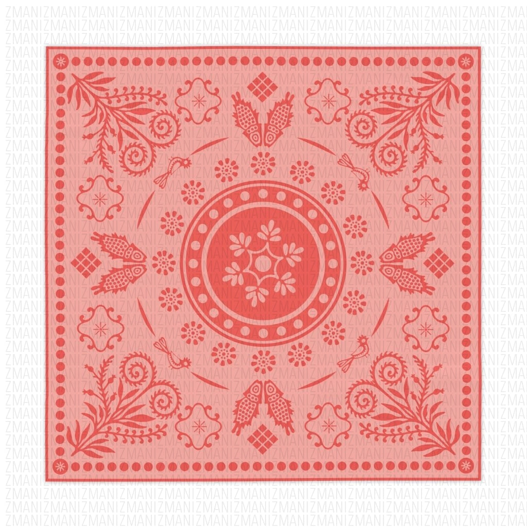 Table Cloth Traditional pale red