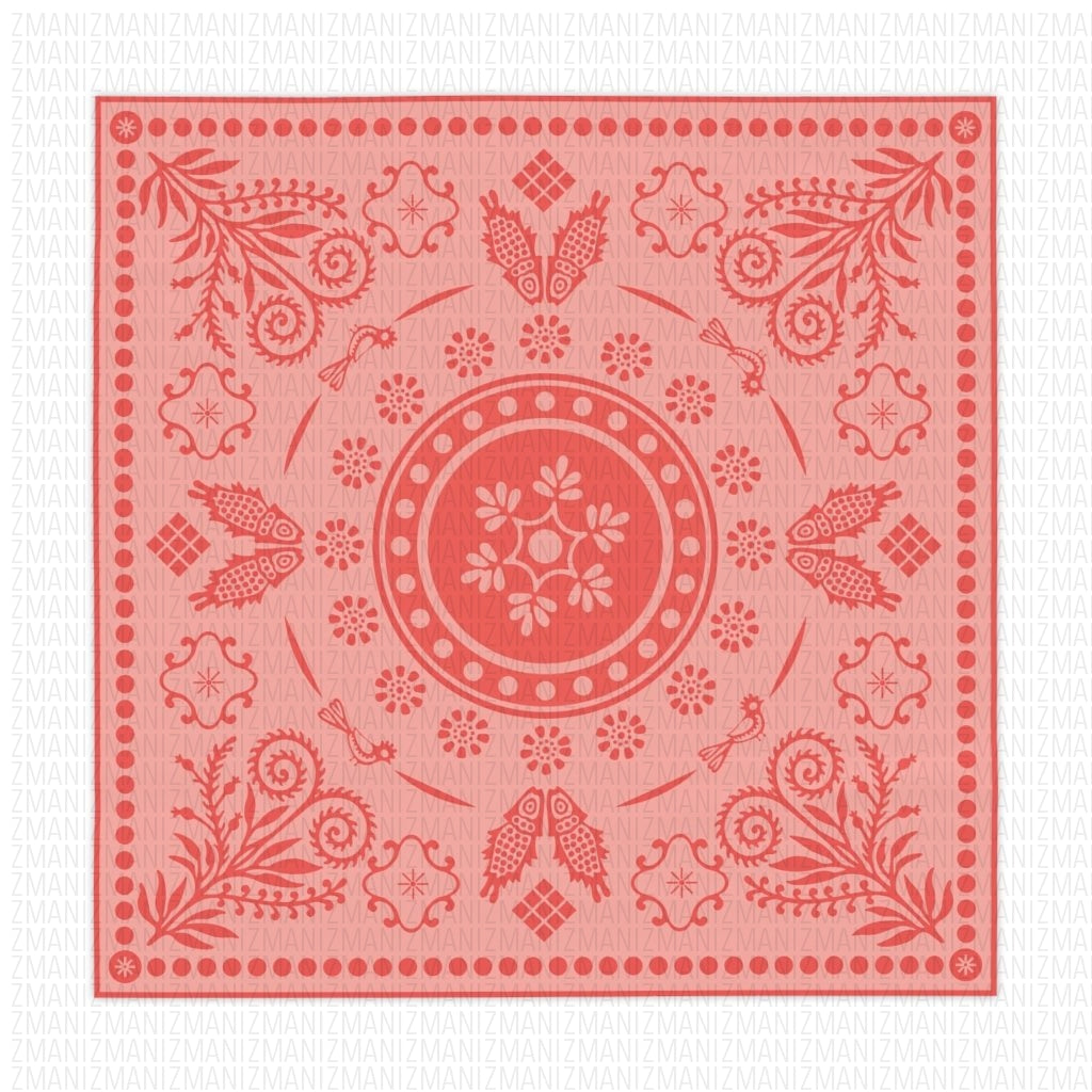 Table Cloth Traditional pale red