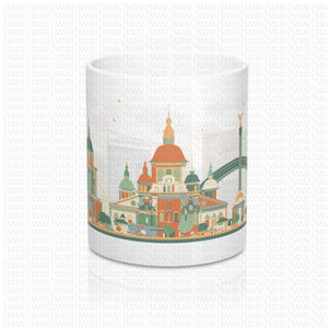Mug 11oz With Ukrainian city of Kyiv
