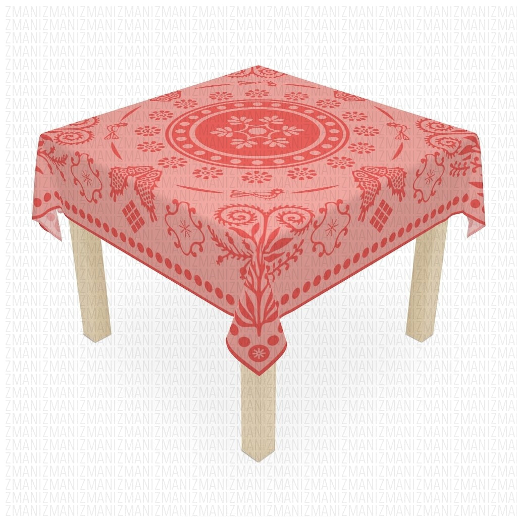 Table Cloth Traditional pale red