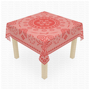 Table Cloth Traditional pale red
