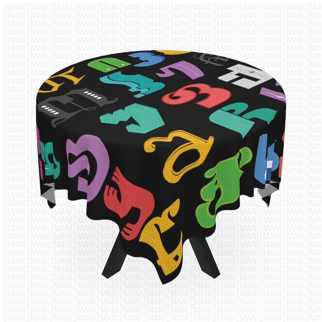 Table Cloth Alphabet