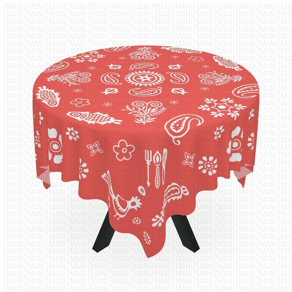 Table Cloth Traditional Red