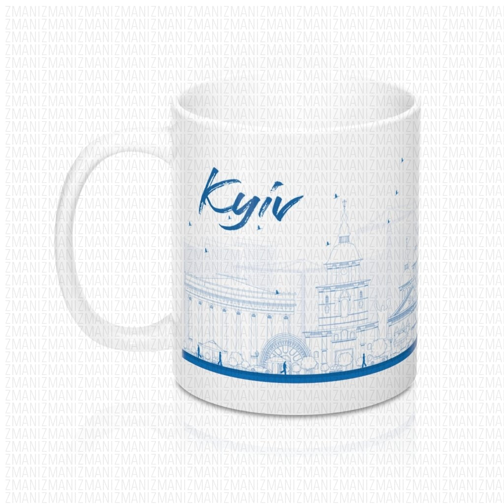 Mug 11oz With Ukrainian city of Kyiv