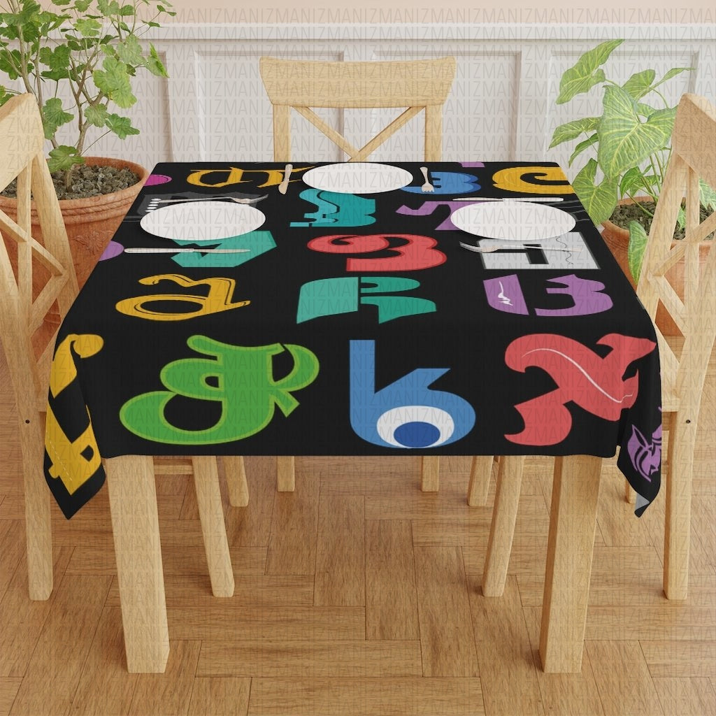 Table Cloth Alphabet