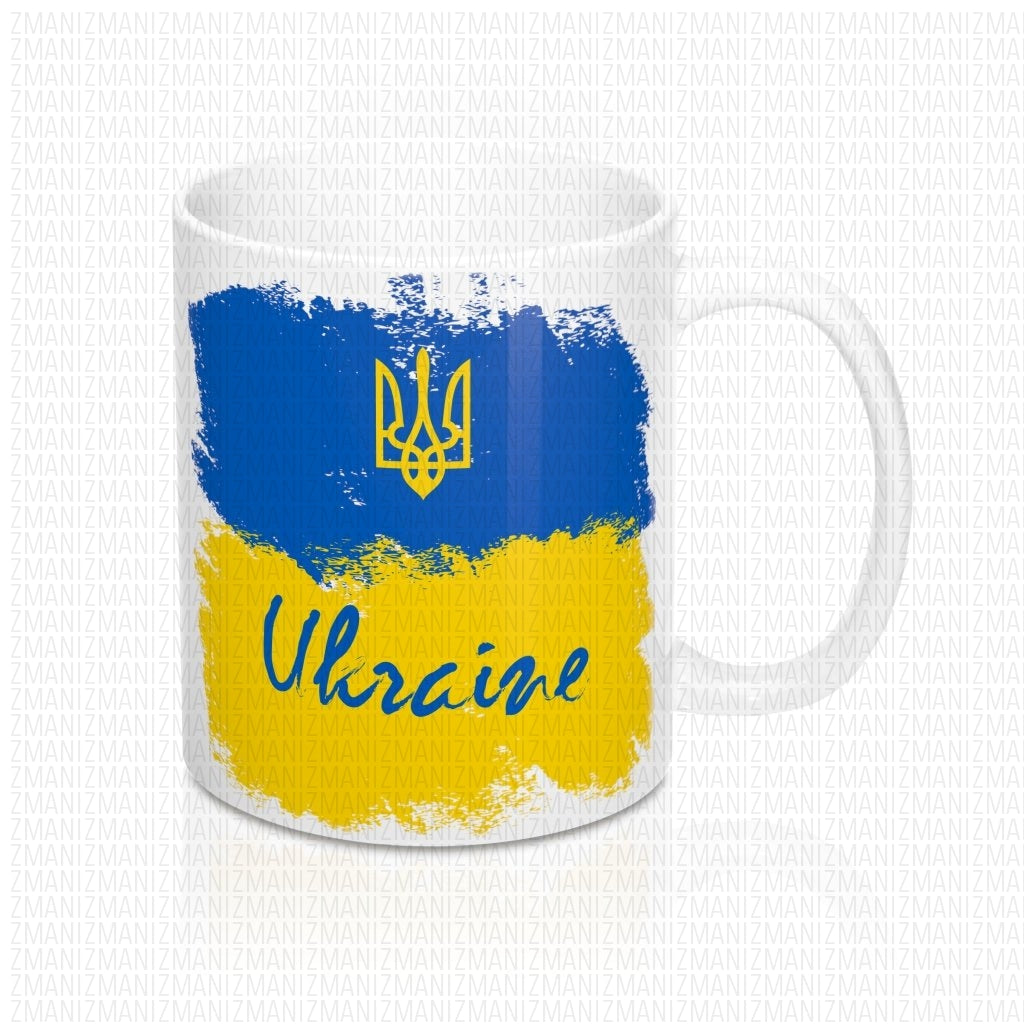 Mug 11oz With Ukrainian Flag