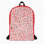 Backpack with Georgian alphabet