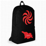 Backpack with Georgian national symbol and map