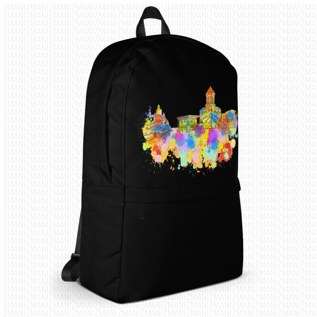 Backpack with colorfull Tbilisis skyline