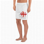 Men's Athletic Long Shorts w/ flag of Georgia