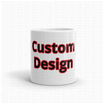 White glossy mug